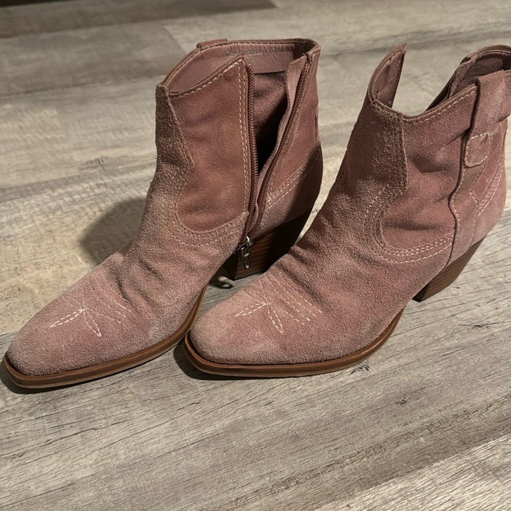 Light pink suede Dolce Vita boots